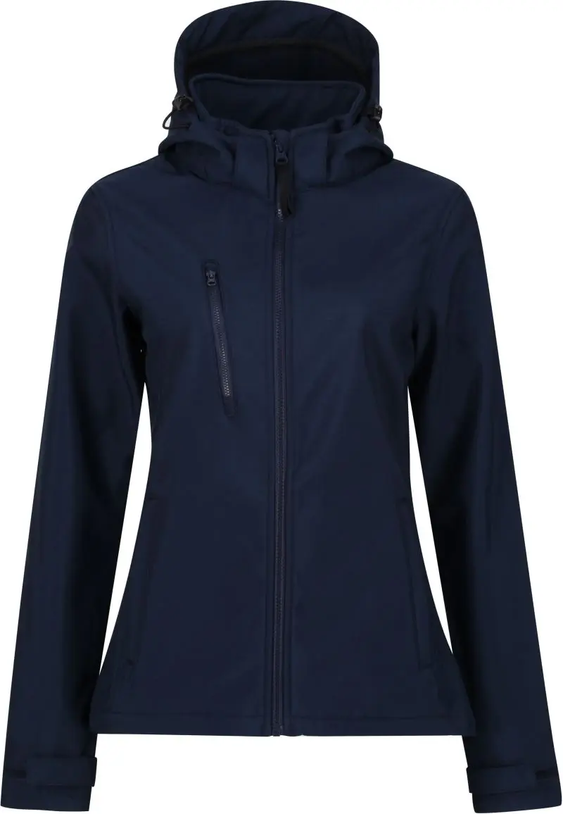 Dámská 3vrstvá softshell bunda s kapucí "Venturer" - navy/navy