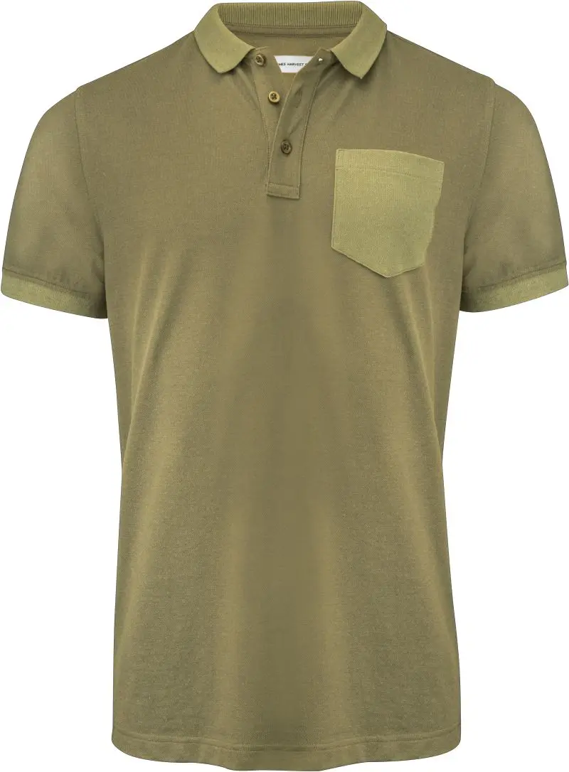 Pánské piqué polo z těžké bavlny "Two-Tone" - moss green