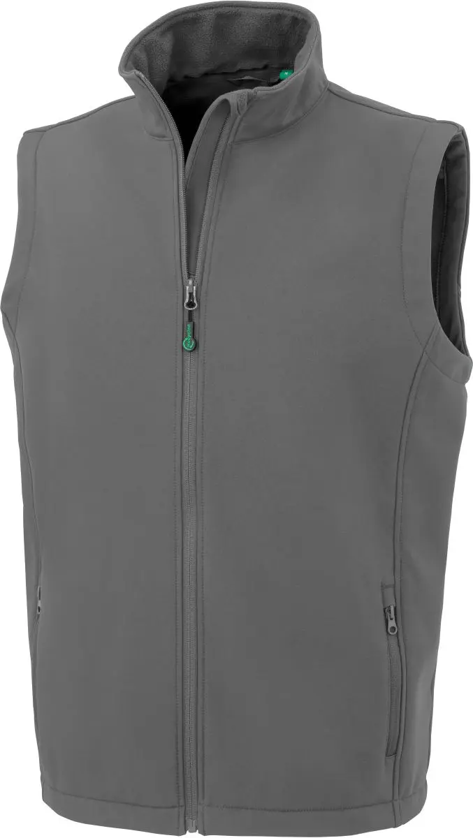 Pánská 2-vrstvá softshellová vesta "Printable" - workguard grey