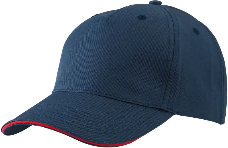 5 panelová sandwich kšiltovka - navy/red