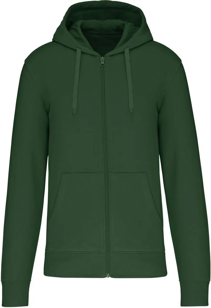 Eco-friendly mikina s kapucí - forest green