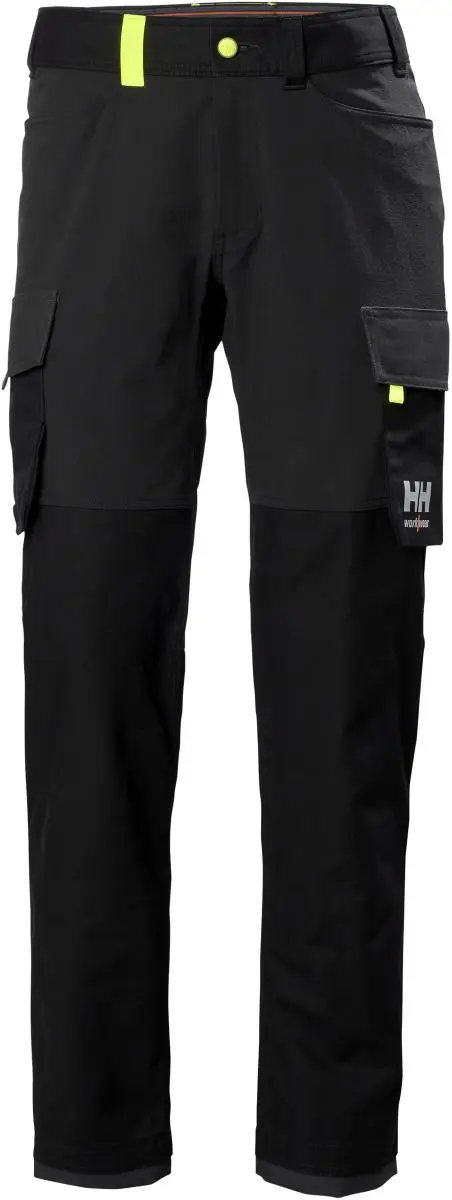 Pracovní kalhoty cargo "Oxford" - střední - black/ebony