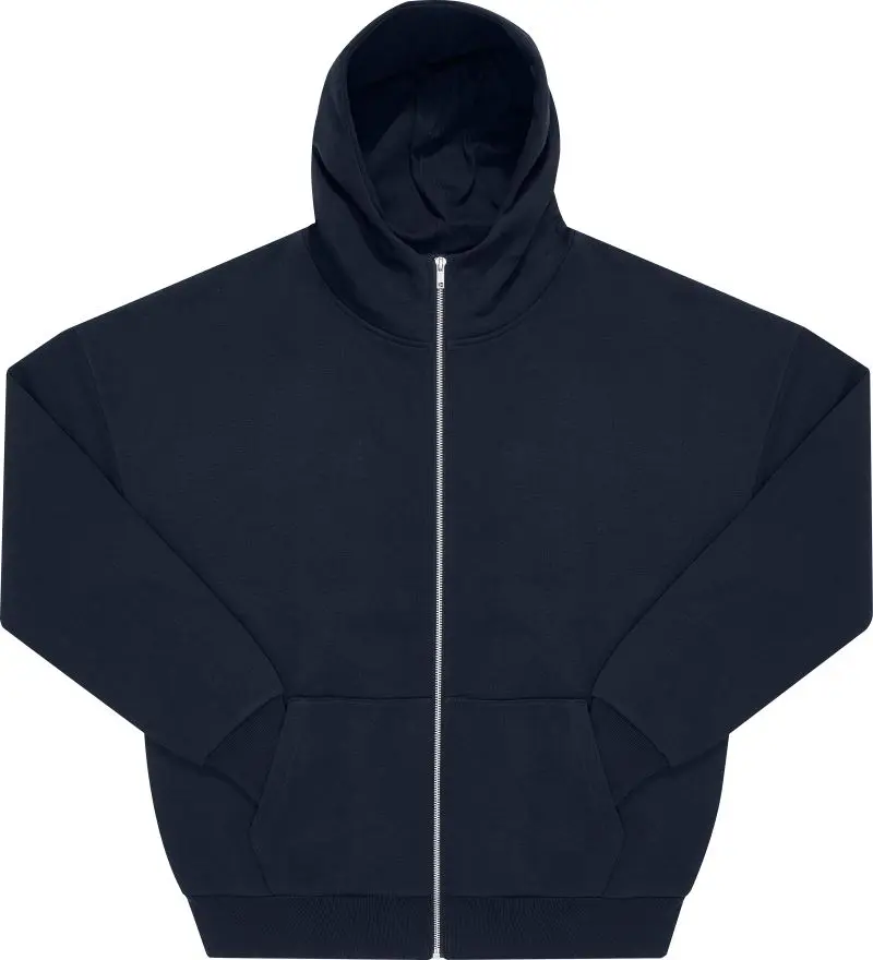 Těžká oversize mikina s kapucí - navy