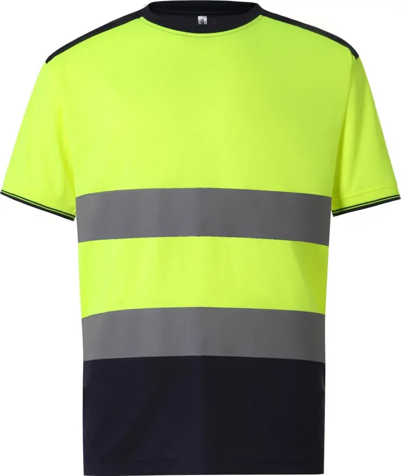 Hi-Vis Tričko - hi vis yellow/navy