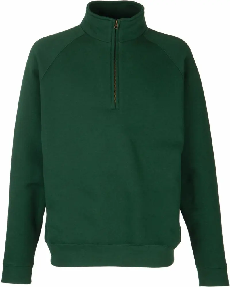 Mikina s 1/4 zipem - bottle green