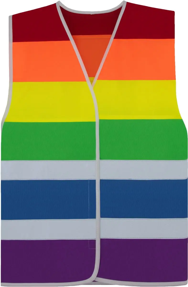 Bezpečnostní vesta "Pride" - rainbow