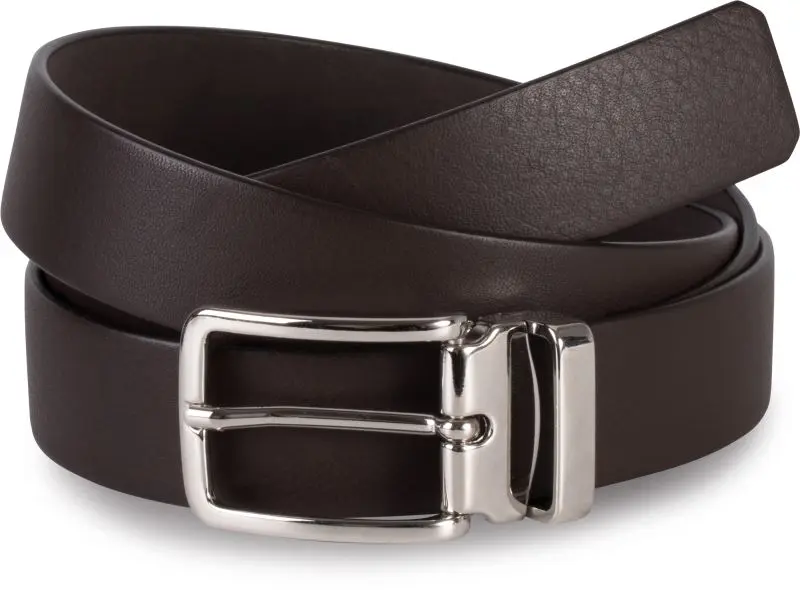 Klasický kožený opasek - dark brown