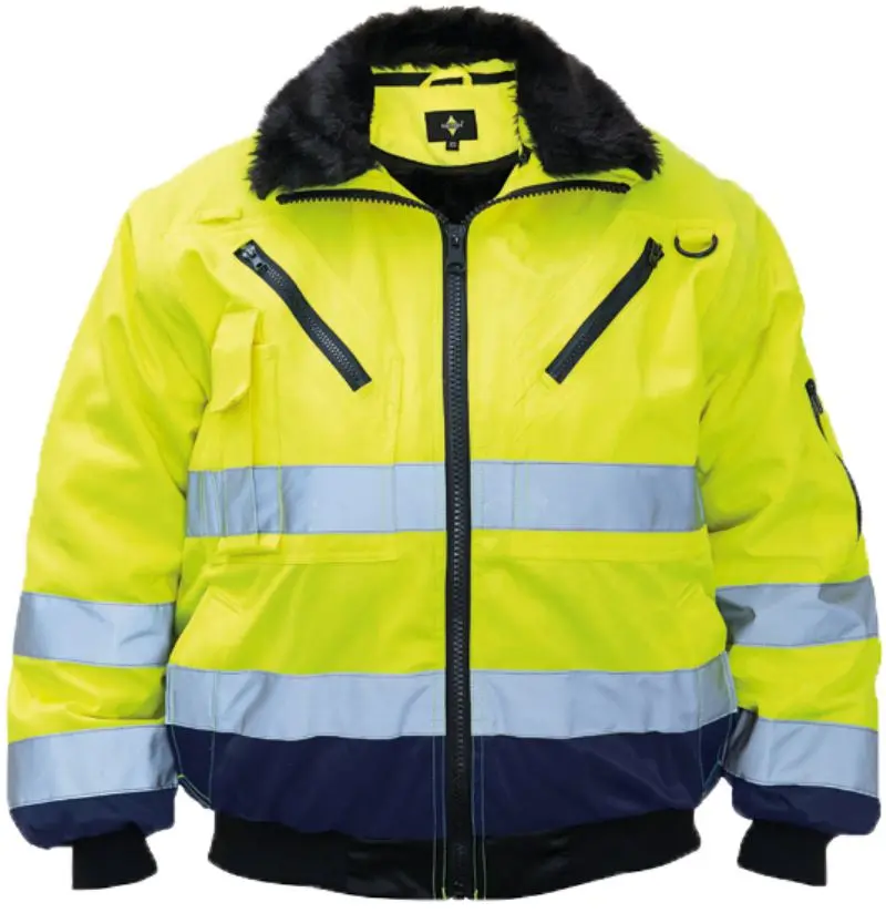 Hi-Vis pilotní bunda - yellow/navy