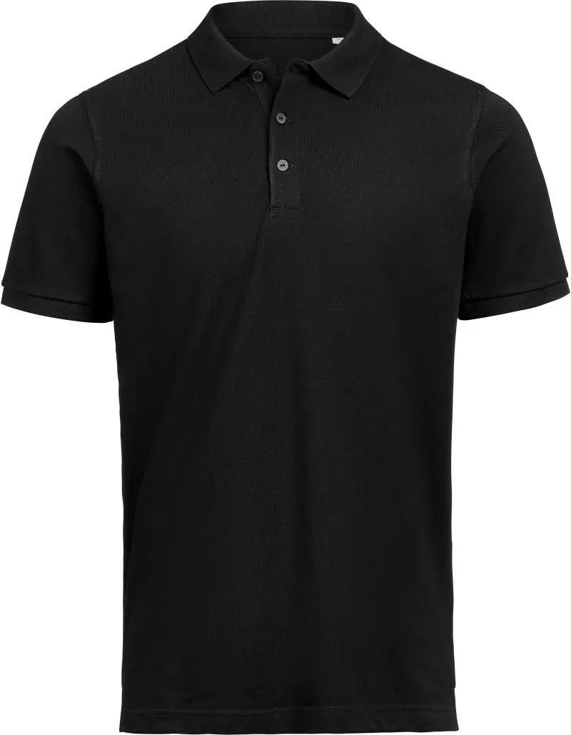 Unisex piqué polo z těžké bavlny - black