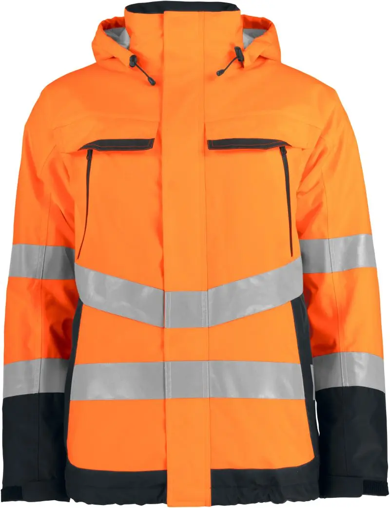 Polstrovaná bezpečnostní bunda - hi vis