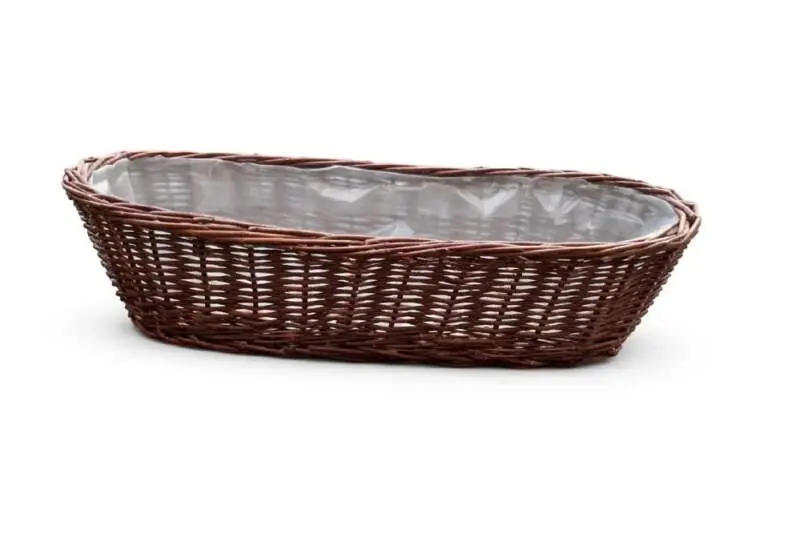 Proutěný květináč ovál 50cm