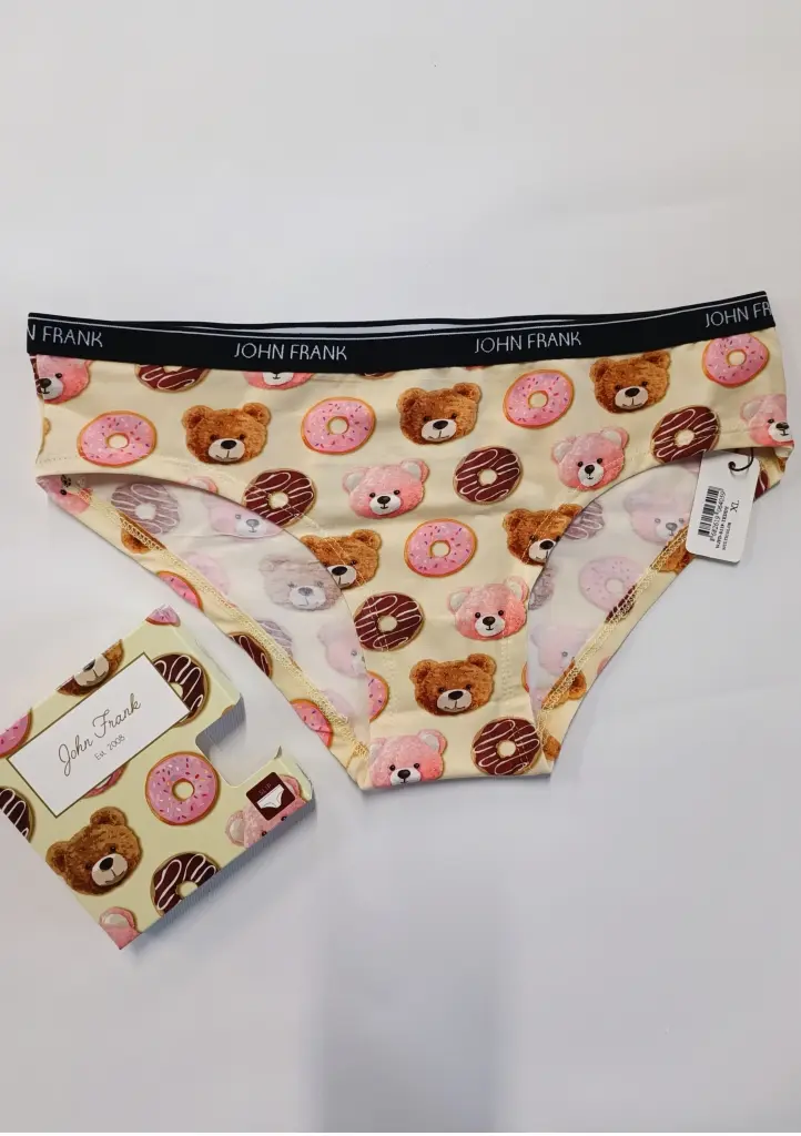Dámské kalhotky John Frank WJFD-S119-TEDDY Barva: Žlutá, Velikost: XL