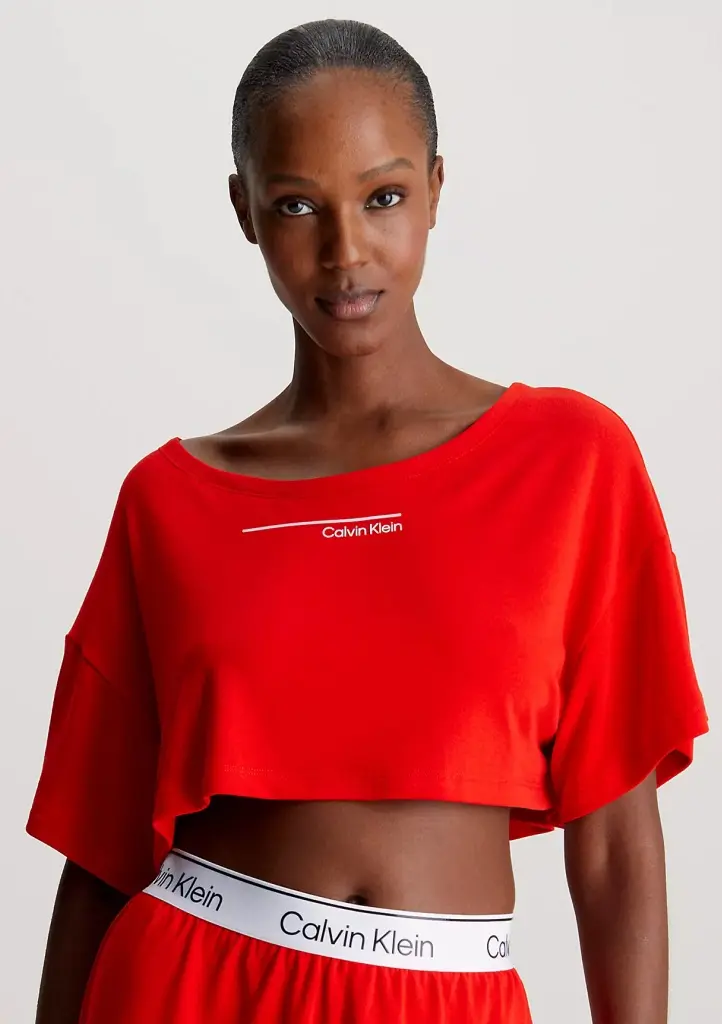 Dámský crop top Calvin Klein KW0KW02478