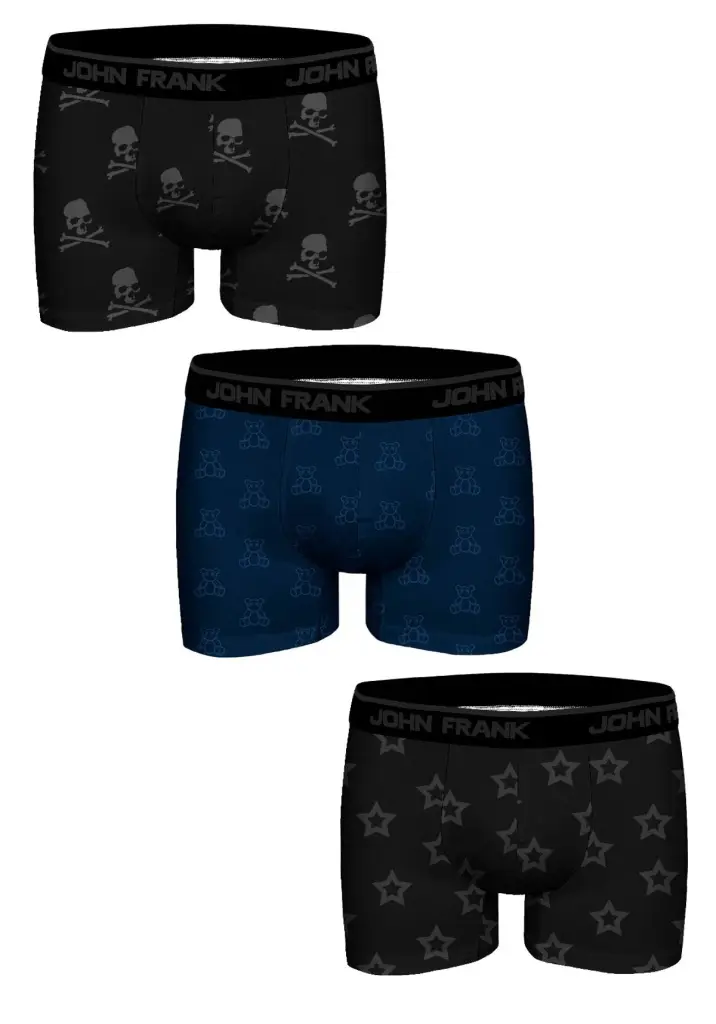 Pánské boxerky JOHN FRANK JF3BJACQ03 3pack