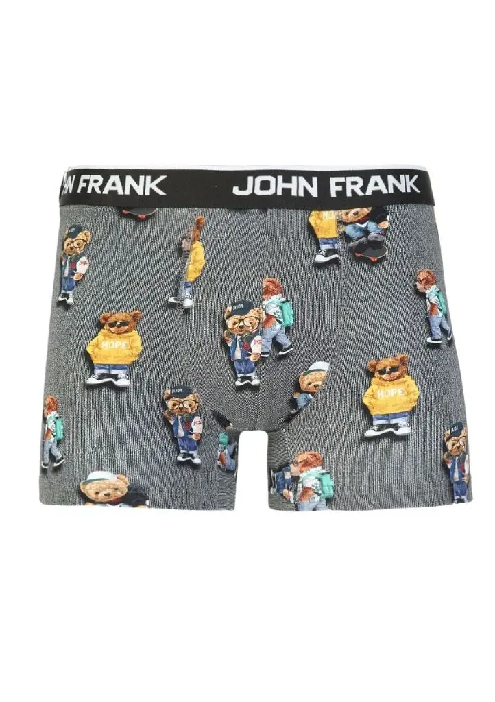 Pánské boxerky John Frank JFBD325-COOL TEDDY