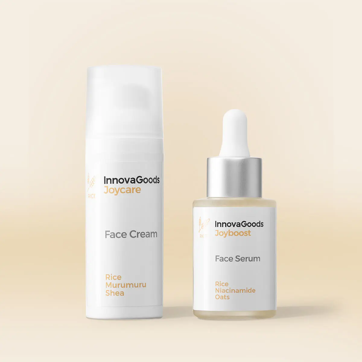 InnovaGoods Dvojbalíček na hydrataci obličeje Rice