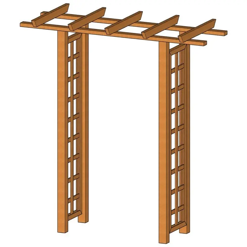Zahradní pergola rovná