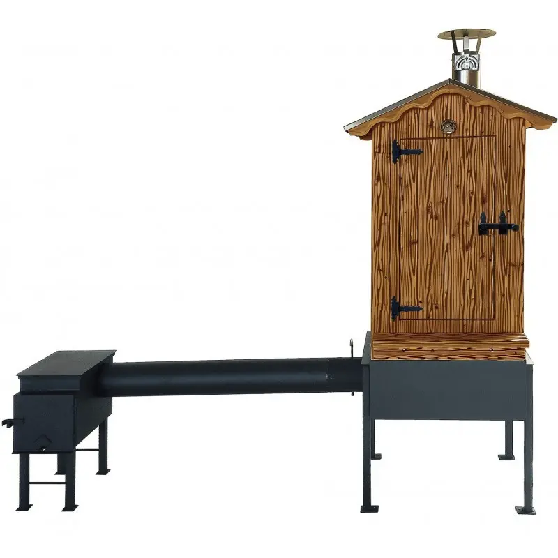 Dřevěná udírna Master Smoker LD s topeništěm