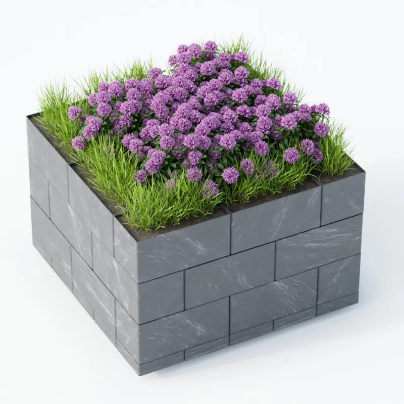 Vyvýšený záhon Flexi Element - čtverec