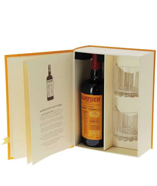 Hampden Estate HLCF Classic se 2 sklenicemi 60% 0,7l (darčekové balenie 2 poháre)