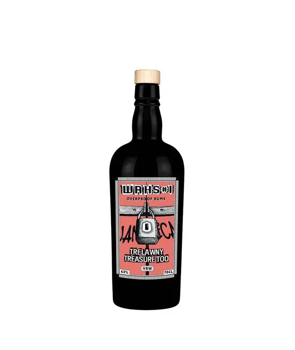 Warehouse #1 Overproof White Rum Trelawny Treasure Too VRW červený 63,0% 0,7 l