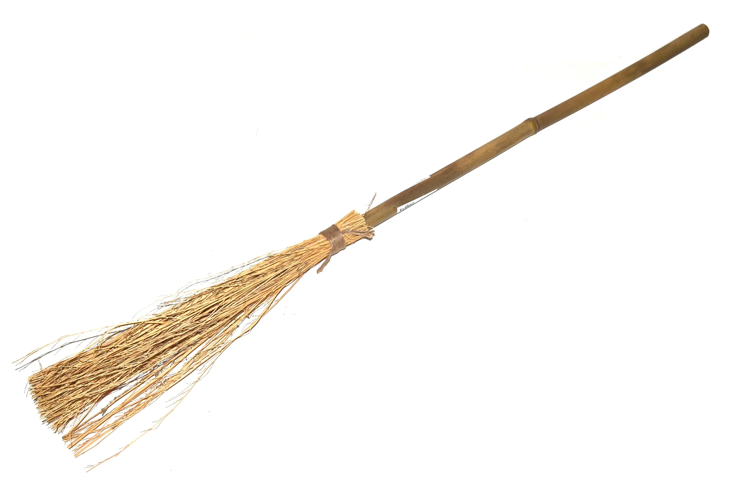 Čarodějnické koště 94 - 98cm bambus+roští