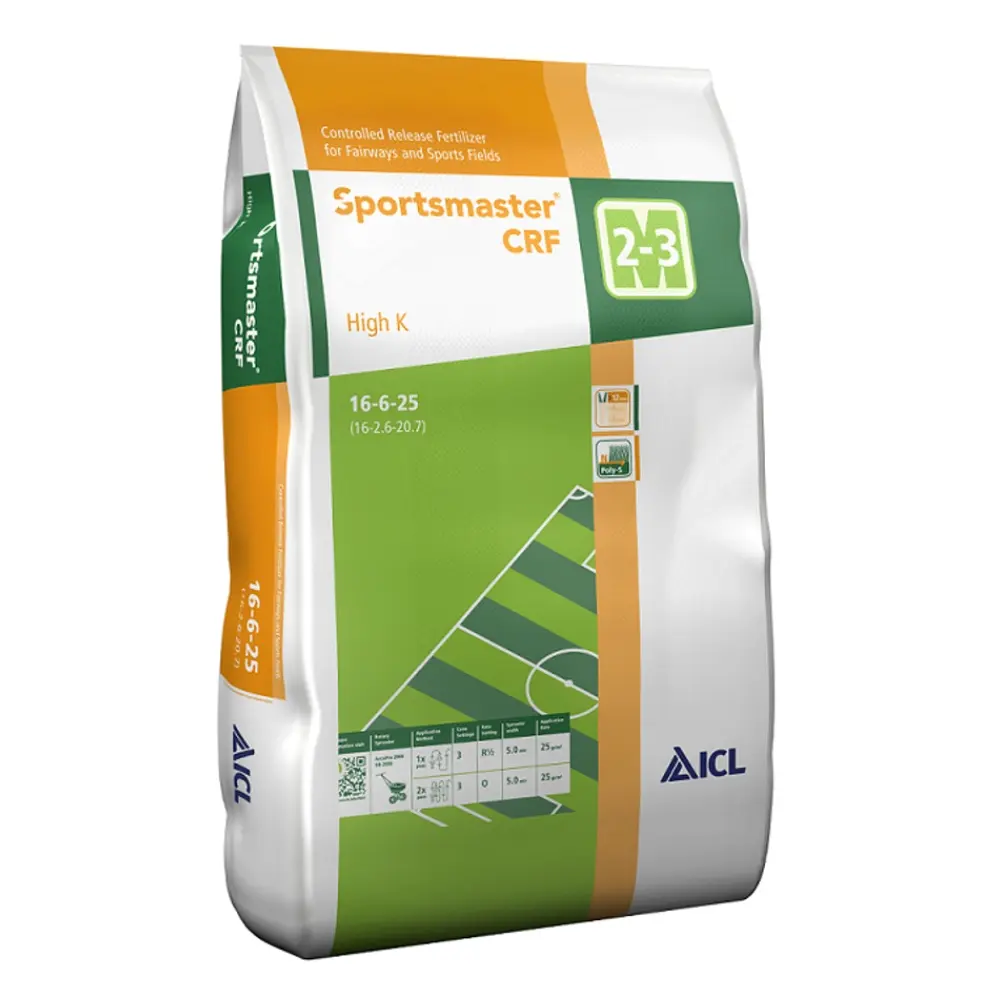 ICL Sportsmaster CRF High K trávníkové hnojivo 25 kg