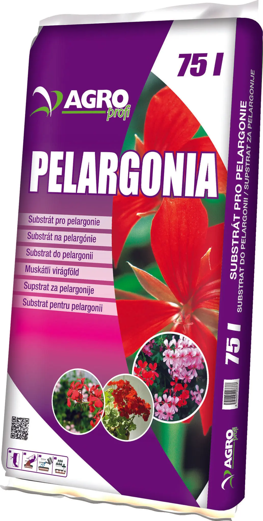 AGRO CS AGRO substrát pro pelargonie standard 75 l