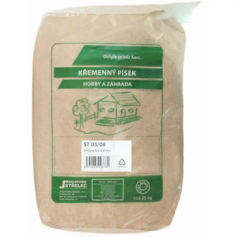 AGRO CS Písek pro dům a zahradu 0,3 - 0,8 mm 25 kg