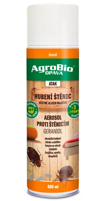 AgroBio ATAK Aerosol proti štěnicím Geraniol 400 ml/R