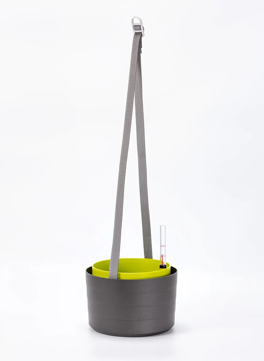 Plastia Berberis závěsný květináč 26 cm - šedá zelená 26 cm 26 cm