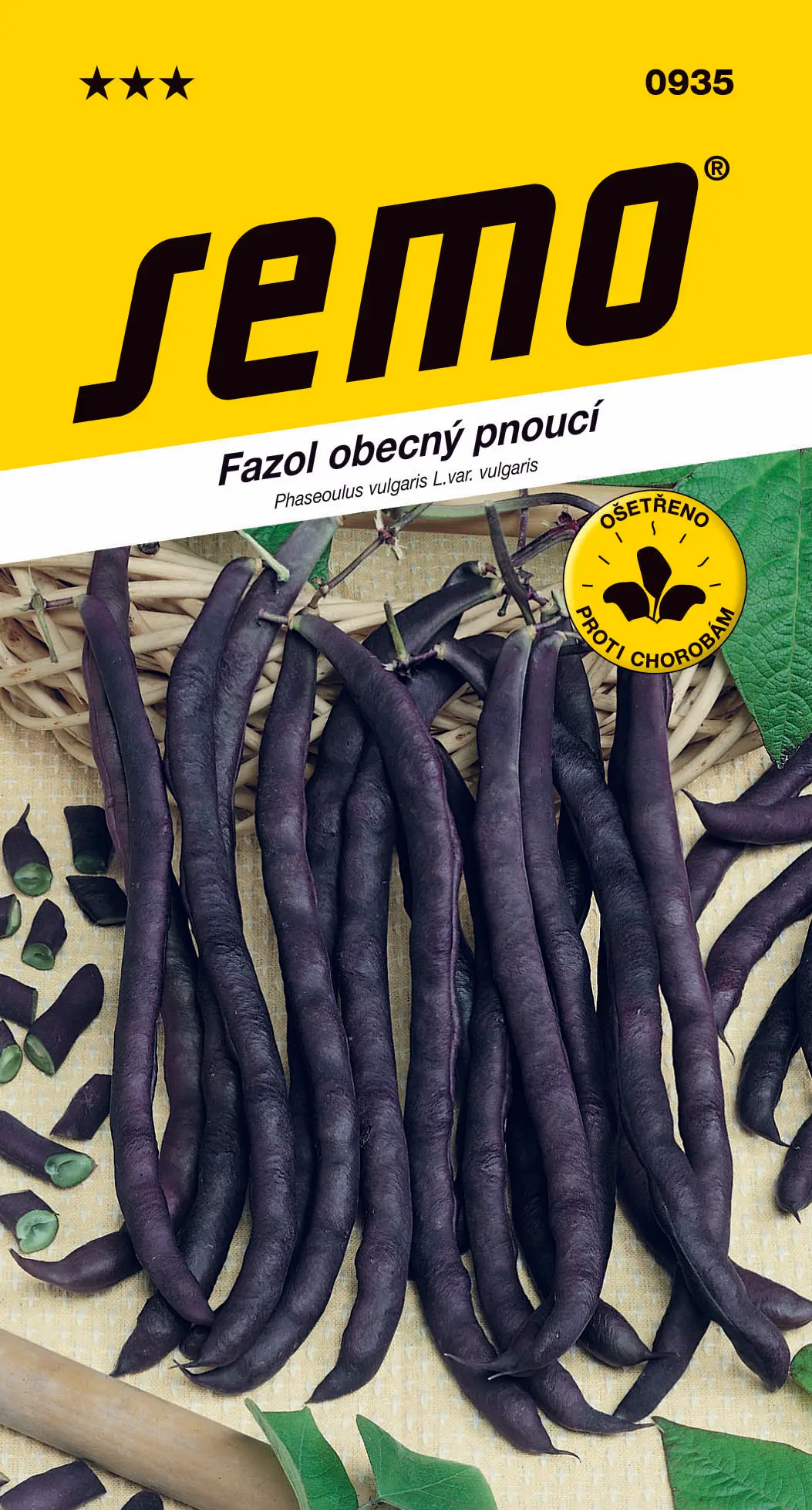 SEMO Fazol obecný pnoucí A Cosse Violette Sans Fil