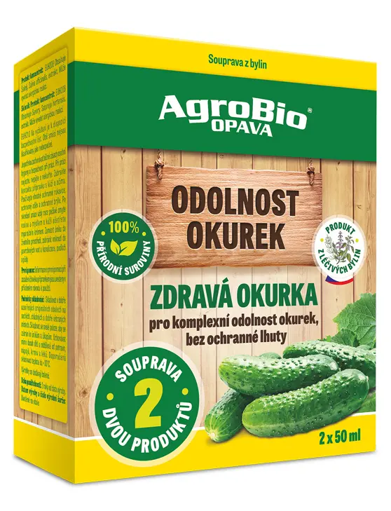 AgroBio Zdravá okurka - odolnost okurek - souprava 2x50 ml