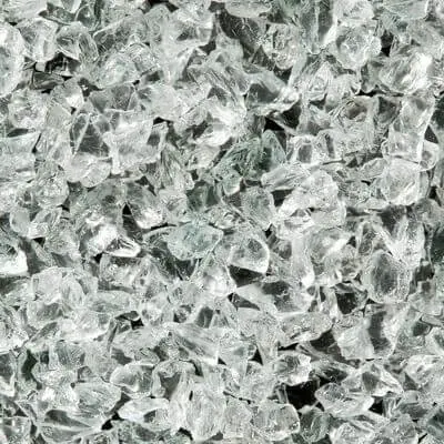 Zafido (distributor) Okrasná drť Teraco Vetro Transparente 3 - 5 mm 5 kg