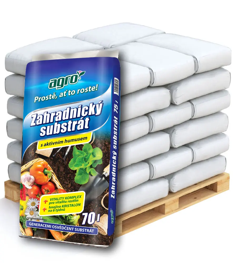 AGRO CS AGRO Zahradnický substrát Paleta 36 x 70 l