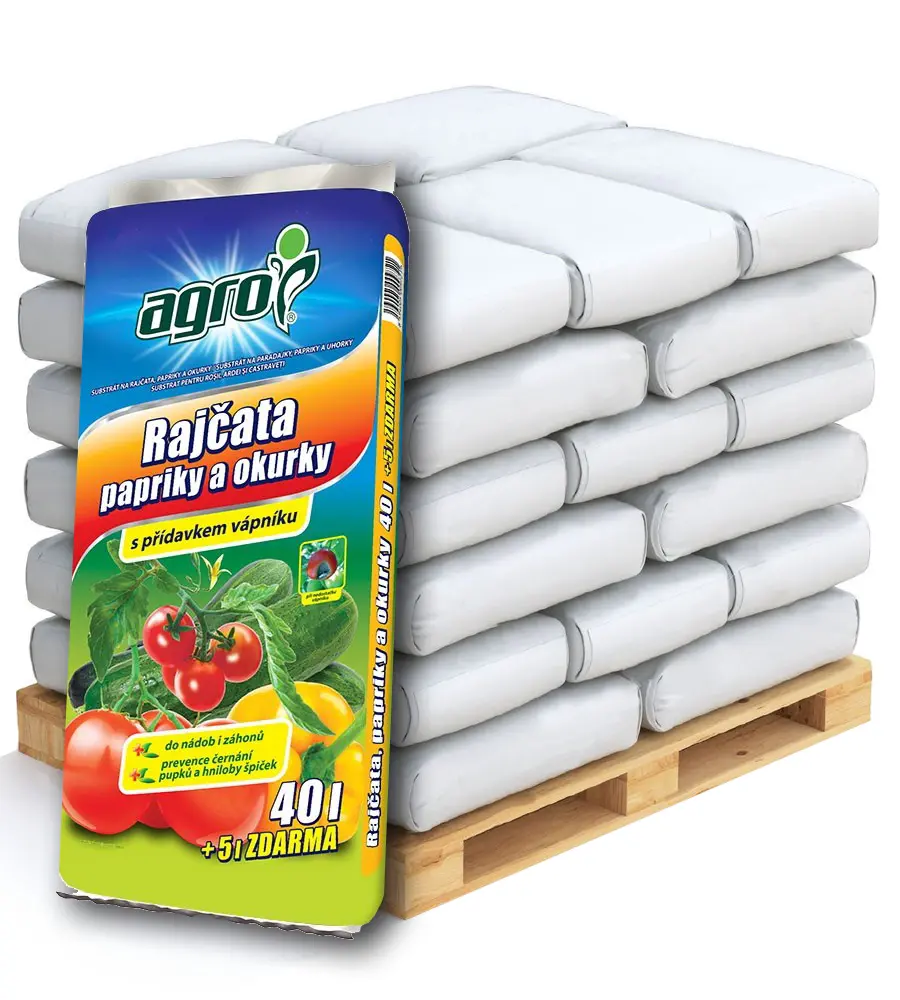 AGRO CS AGRO Substrát pro rajčata, papriky a okurky Paleta - 51 x 40+5 l