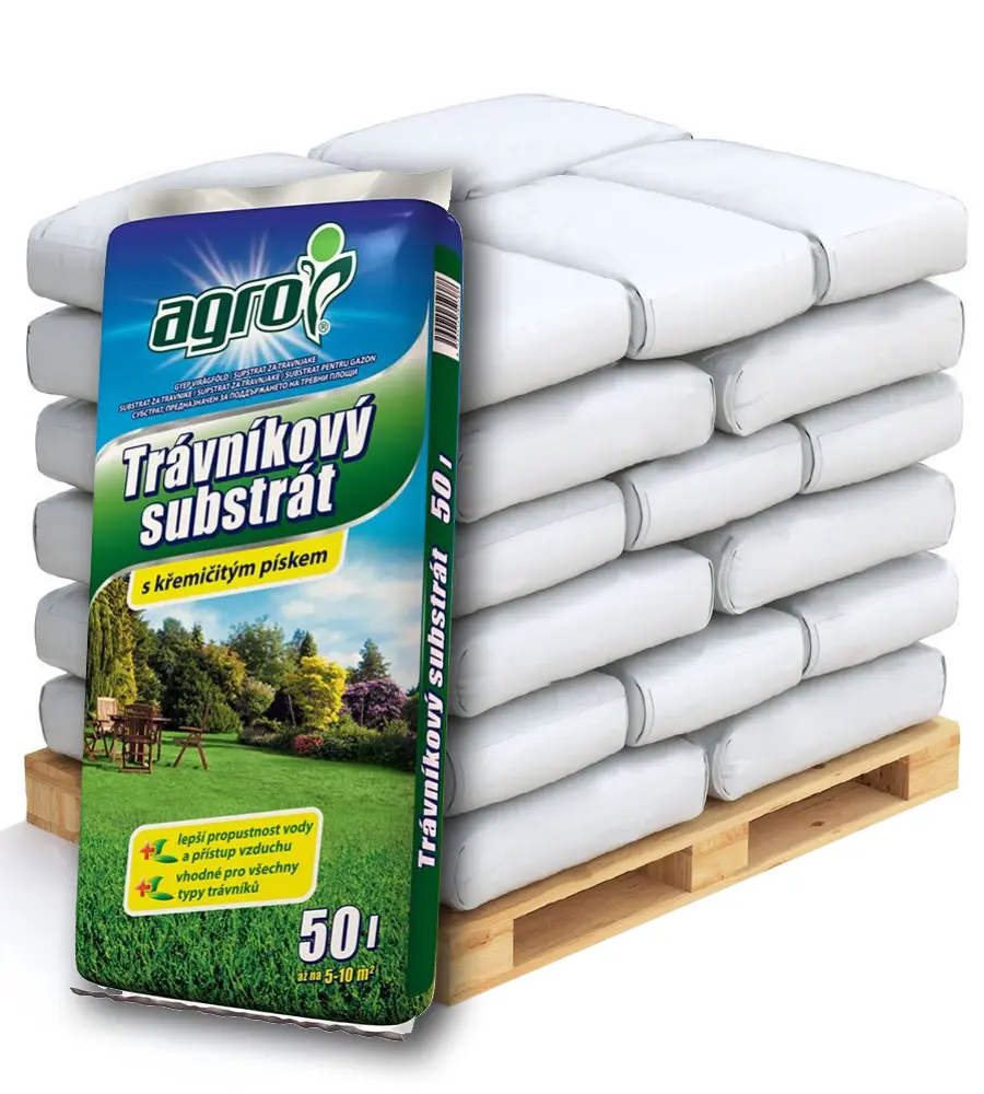 AGRO CS AGRO Trávníkový substrát Paleta 51 x 50 l