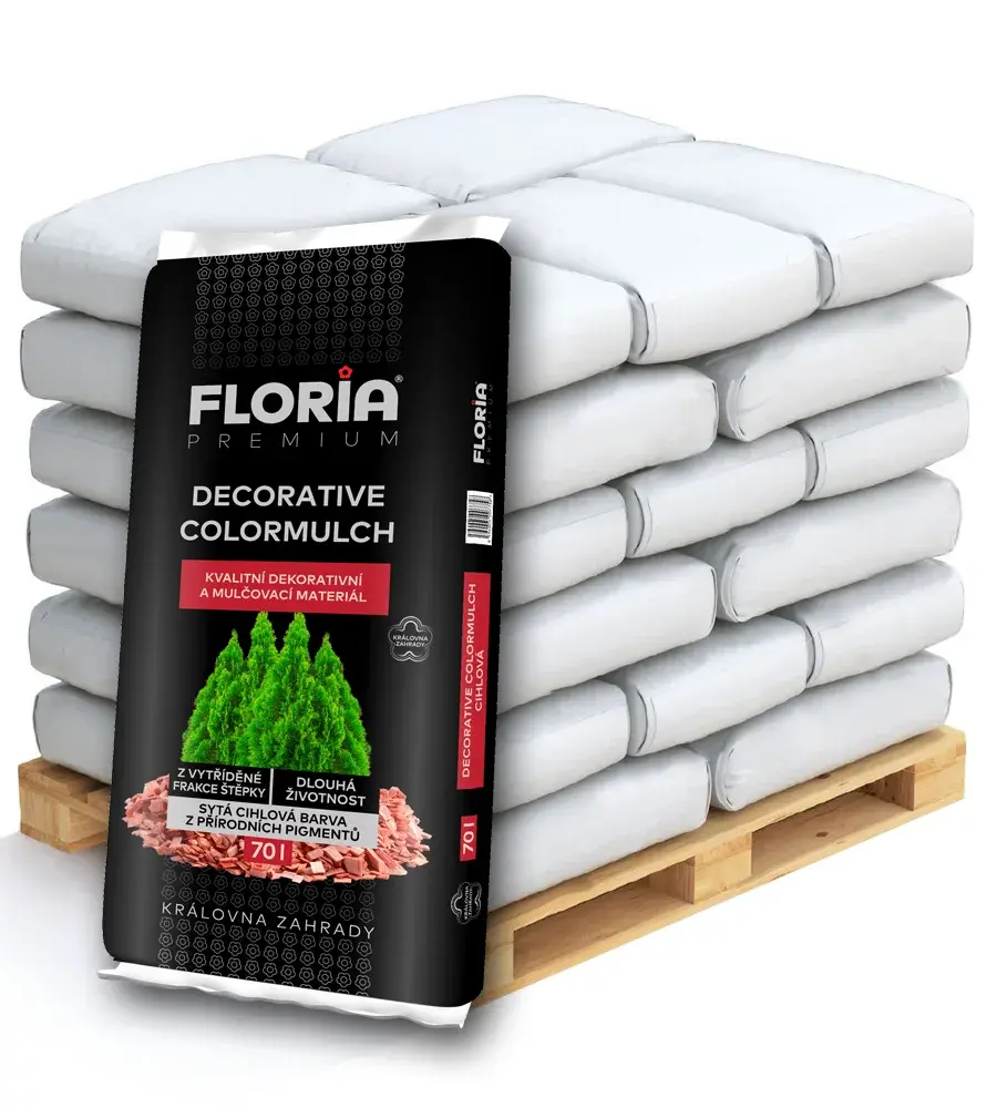 AGRO CS FLORIA PREMIUM Decorative ColorMulch cihlová Paleta 36 x 70 l