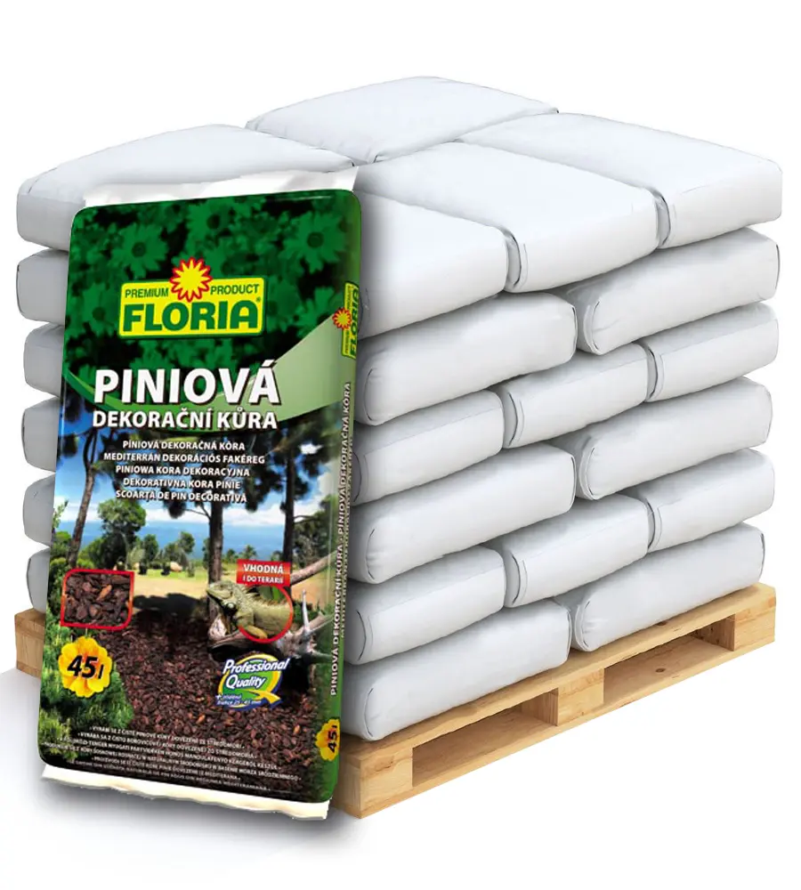 AGRO CS FLORIA Piniová dekorační kůra Paleta 39 x 45 l