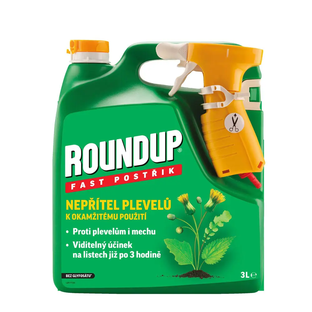 Roundup Fast postřik proti plevelům 3L - herbicid proti plevelům