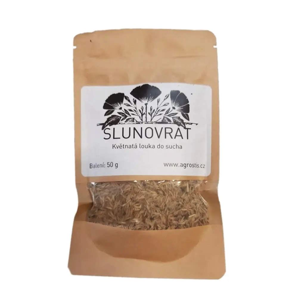 Agrostis Trávníky SLUNOVRAT květnatá louka směs osiv do sucha pro náročné 50 g