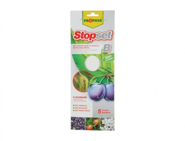 Propher Stopset bílé lepové desky 10 cm x 25 cm