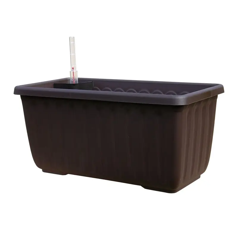 Plastia Samozavlažovací truhlík Siesta LUX čokoláda 40 cm 40 cm 20 cm