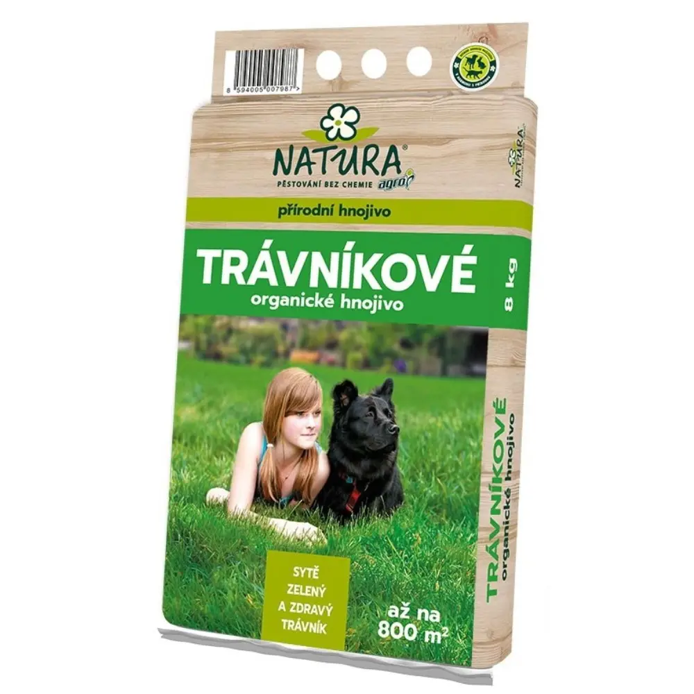 AGRO CS NATURA Organické trávníkové hnojivo 8 kg