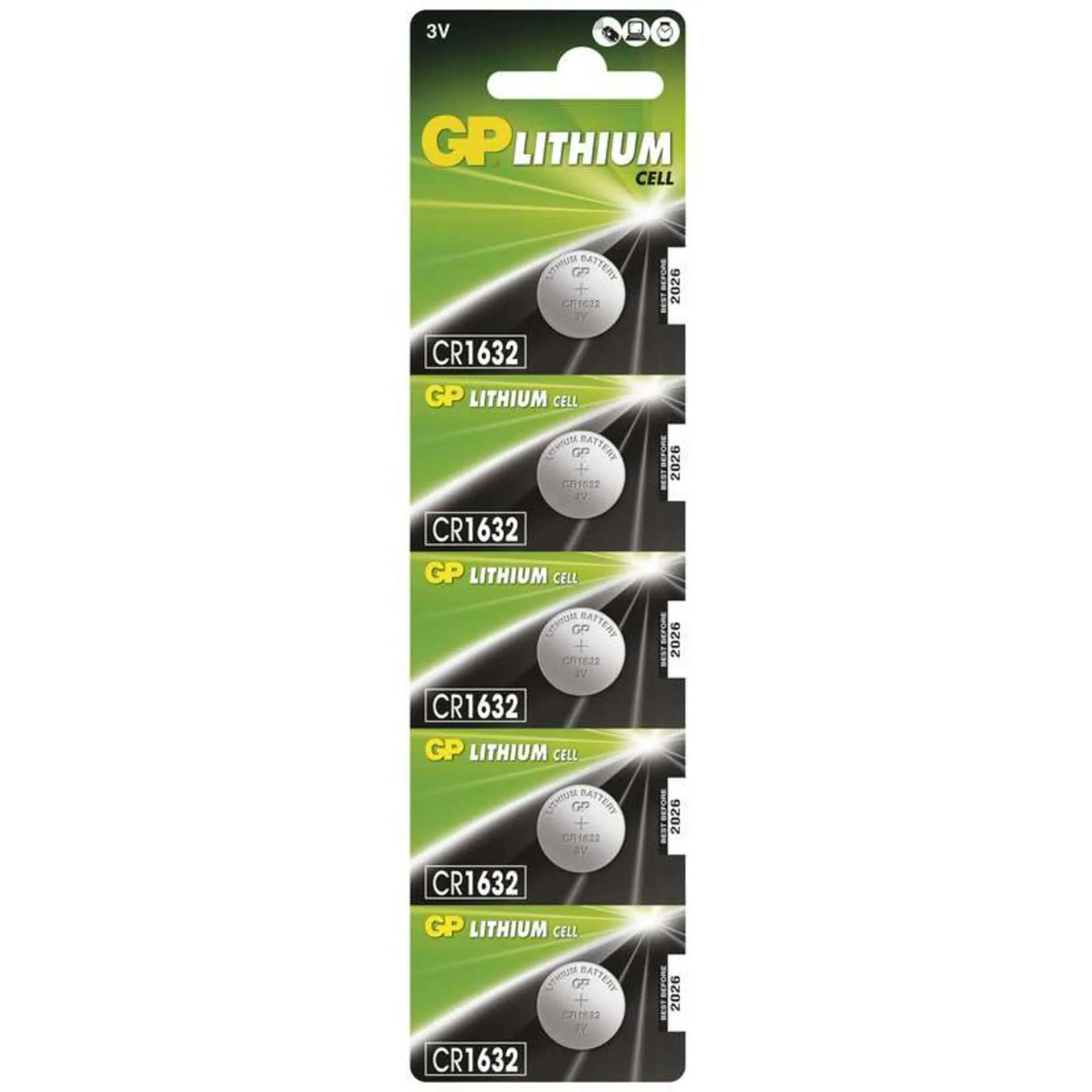 GP Batteries GP Lithiová knoflíková baterie GP CR1632, blistr 1042163215