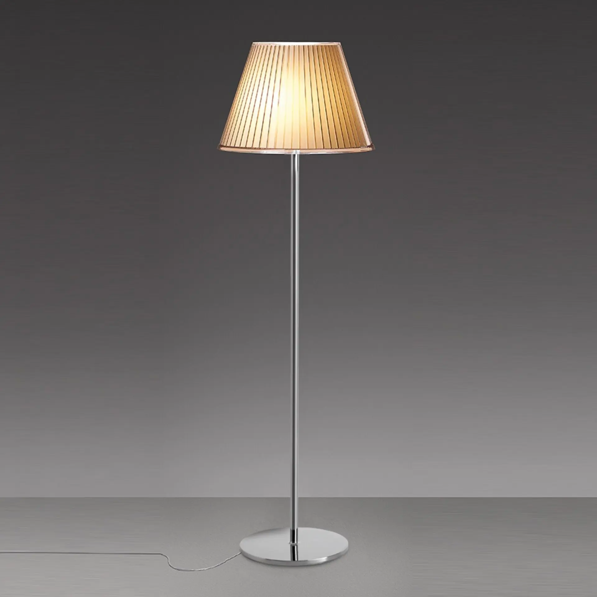 Artemide stojací lampa Choose Mega Floor E27 52 W 220-240 V pergamen/chrom