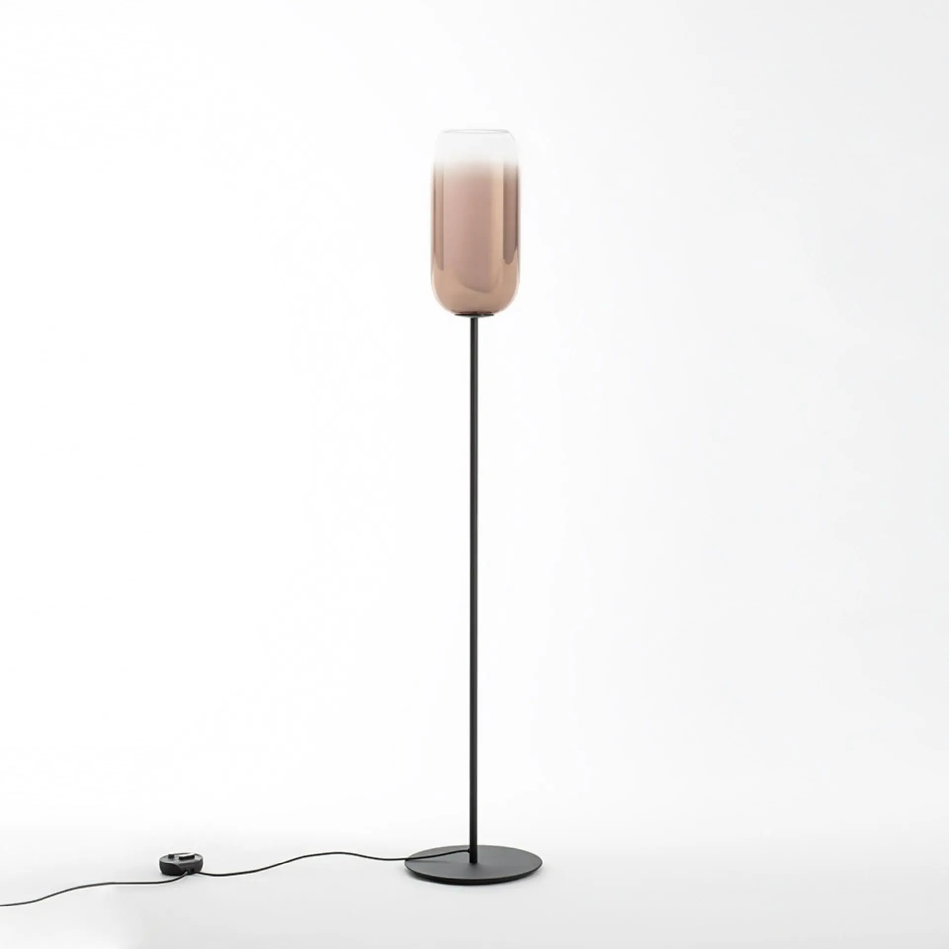 Artemide stojací lampa Gople Floor černá/měď E27 max 20 W černá/měď