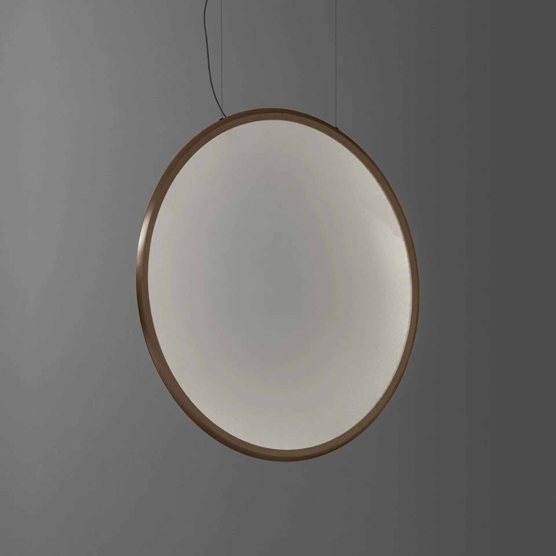 Artemide závěsné LED svítidlo Discovery Vertical 100 60 W 3000K stmívatelné bronz App kompatibilní