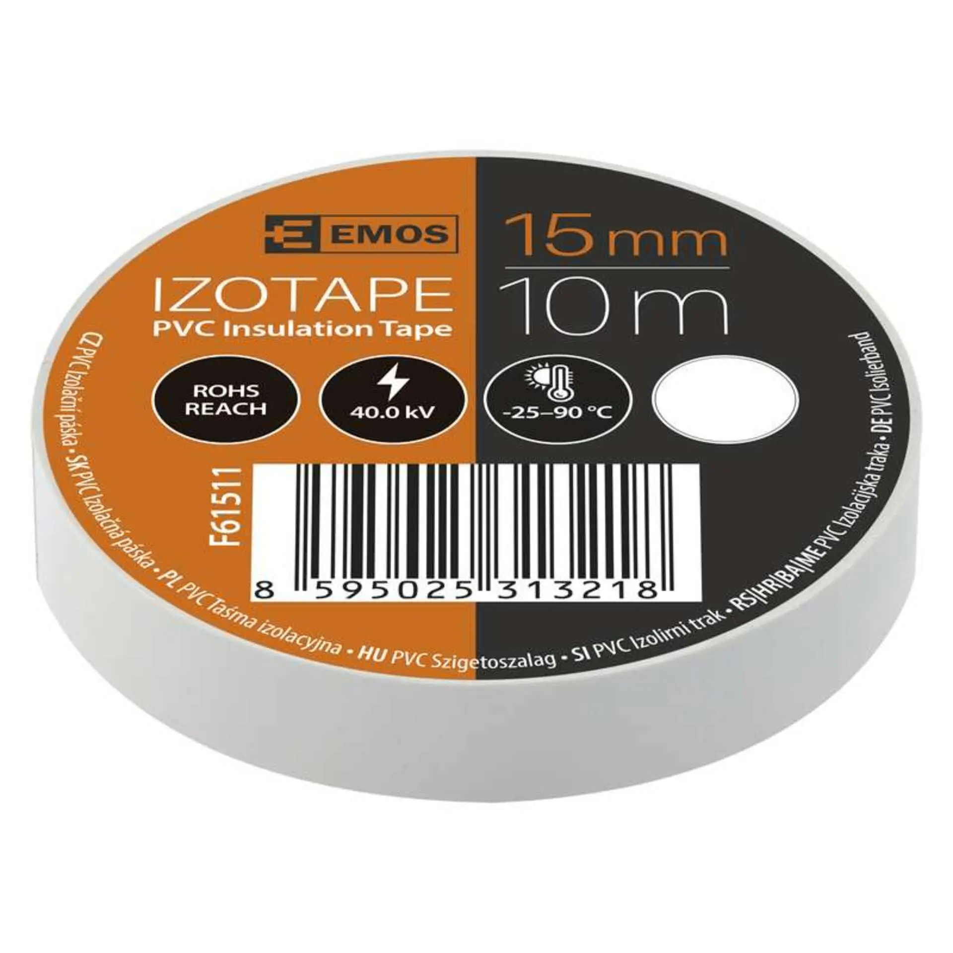 Ostatní Izolační páska 15/10 PVC bílá