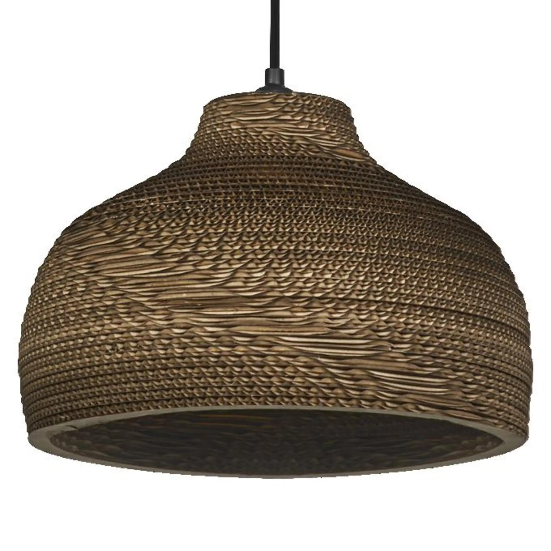 LEDVANCE závěsné svítidlo Cardboard Hat E27 hnědé 4058075837201